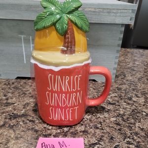 Rae Dunn SUNRISE SUNBURN SUNSET Summer Mug